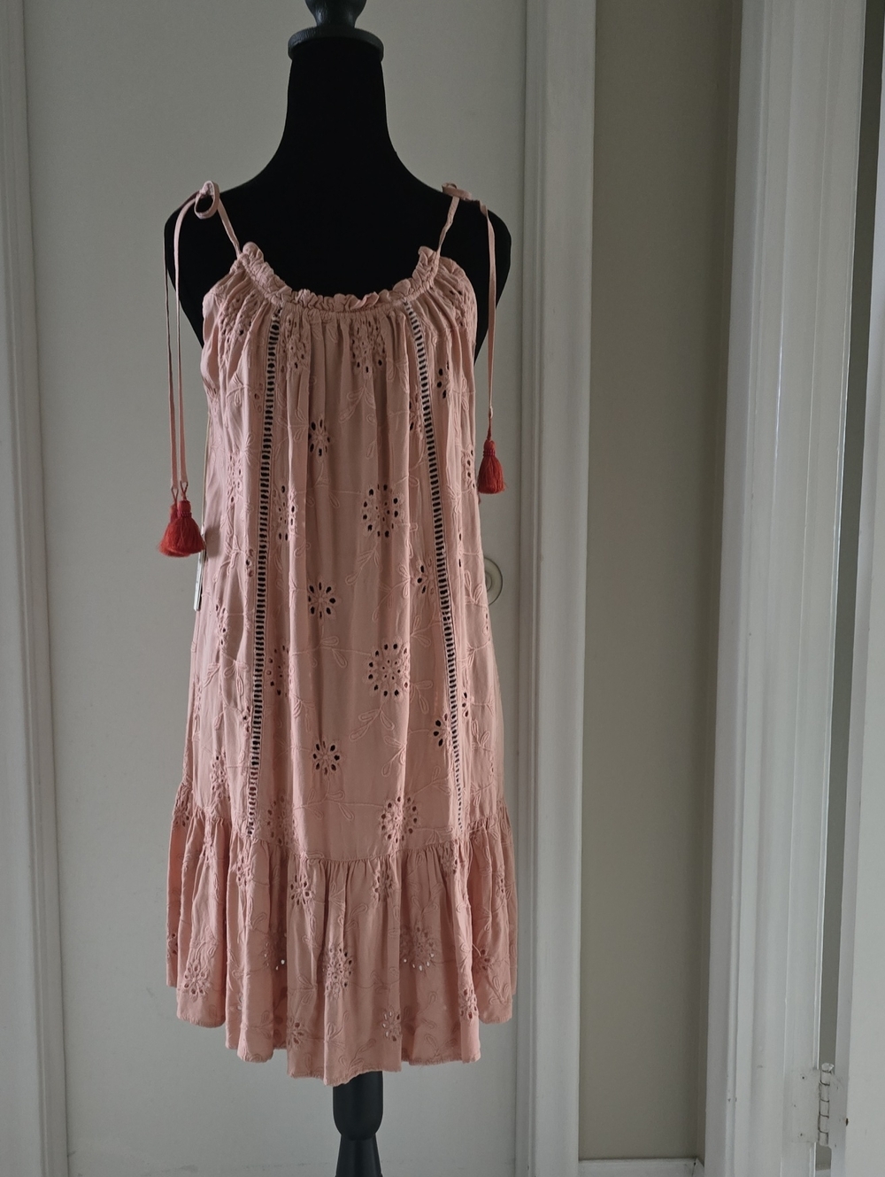Maaji Dusty Rose Embroidered Beach Tunic
